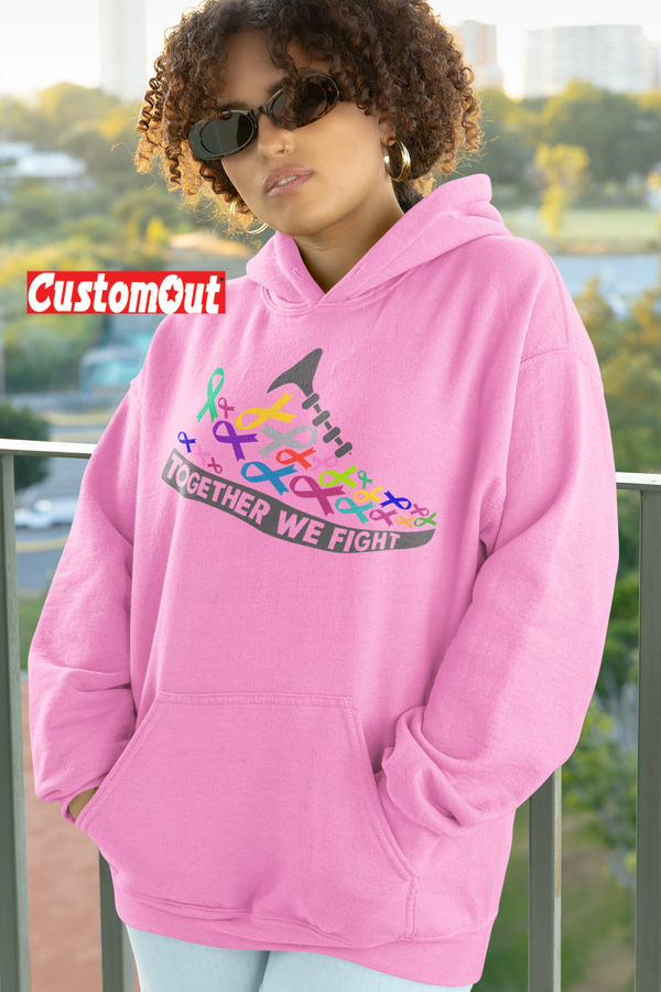 Cancer Ribbons Multiple Colors Hoodie