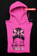 Copy of Breast Cancer Awareness In October We Wear Pink Black Woman Hoodie -BLACK