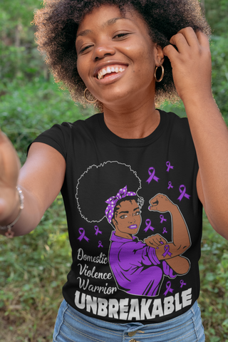 Domestic Violence Warrior Unbreakable T-Shirt